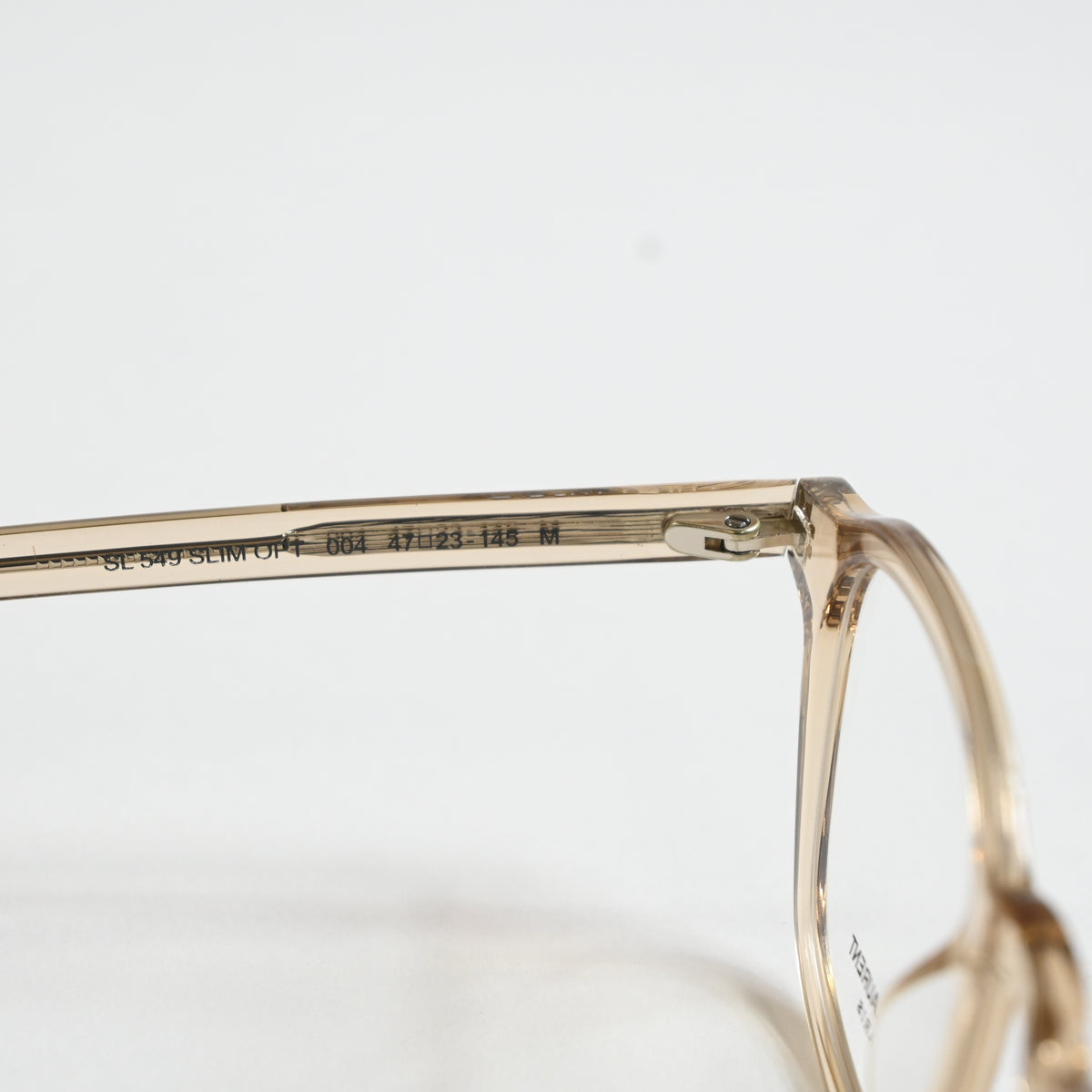 Yves Saint Laurent SL-549O-SLIM 004 Mens Authentic Eyeglasses Yellow, 47 - New