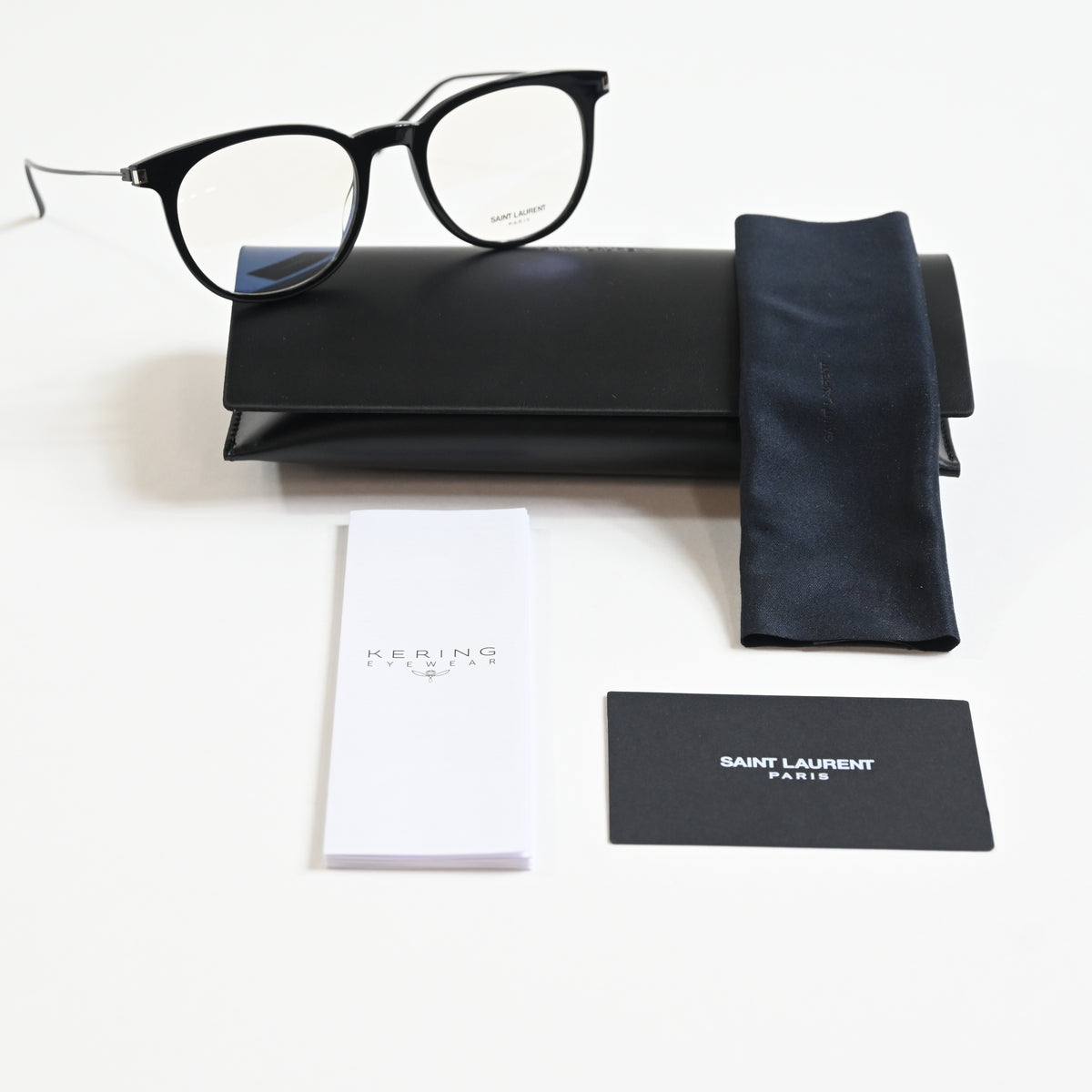 Yves Saint Laurent SL-579O 001 Mens Authentic Eyeglasses Black, 49mm - New