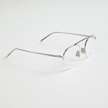 Yves Saint Laurent SL-576O 001 Unisex Authentic Eyeglasses Clear Silver 51 - New