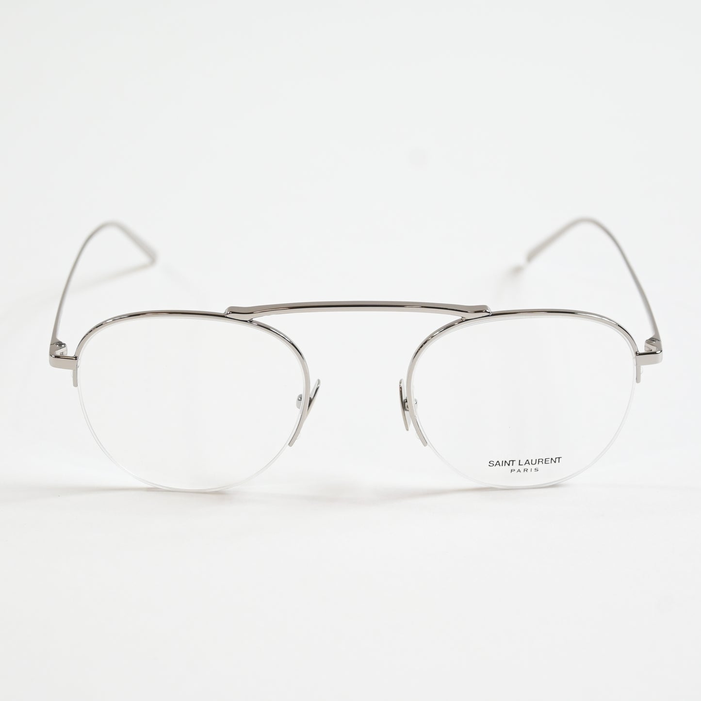 Yves Saint Laurent SL-576O 001 Unisex Authentic Eyeglasses Clear Silver 51 - New