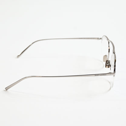 Yves Saint Laurent SL-576O 001 Unisex Authentic Eyeglasses Clear Silver 51 - New