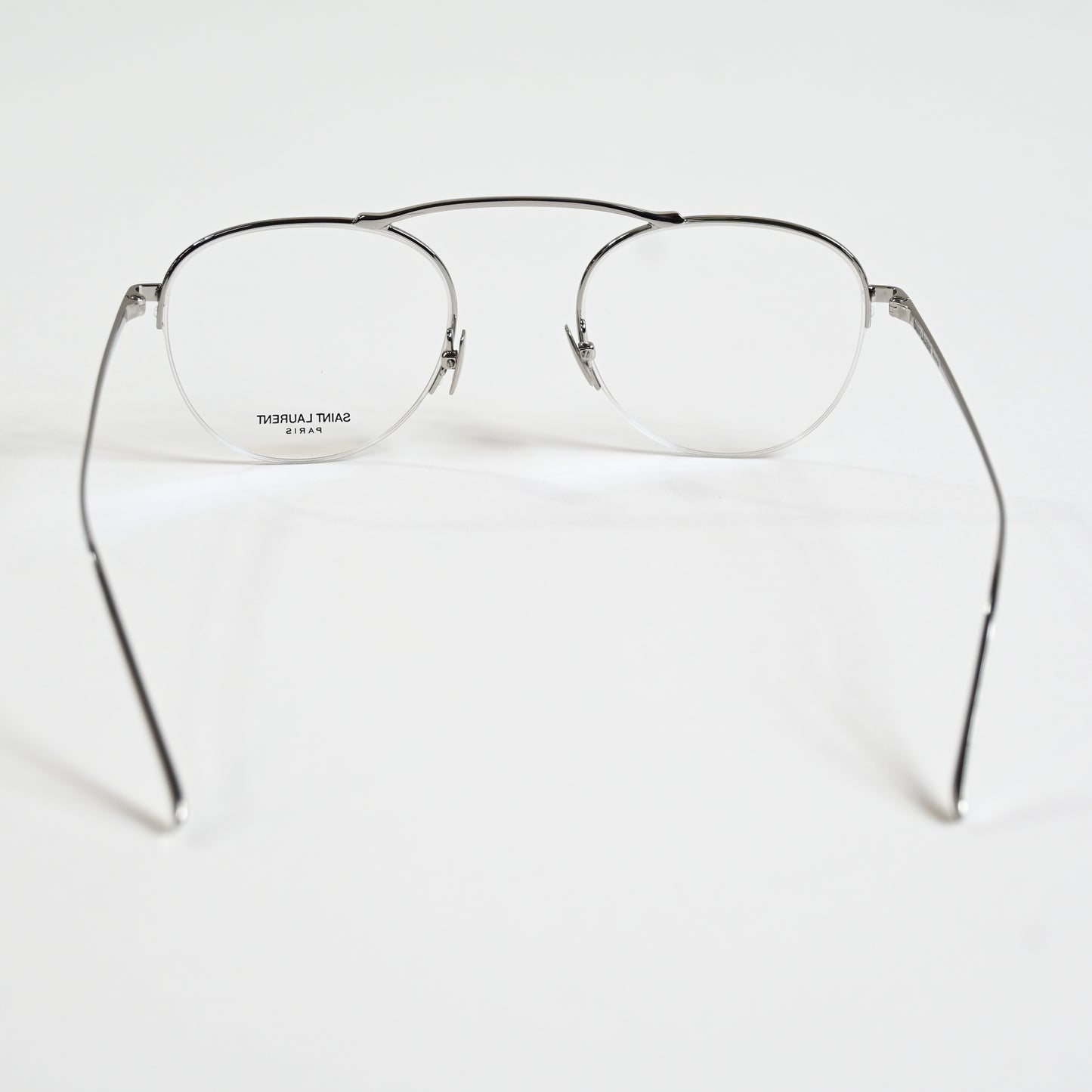 Yves Saint Laurent SL-576O 001 Unisex Authentic Eyeglasses Clear Silver 51 - New