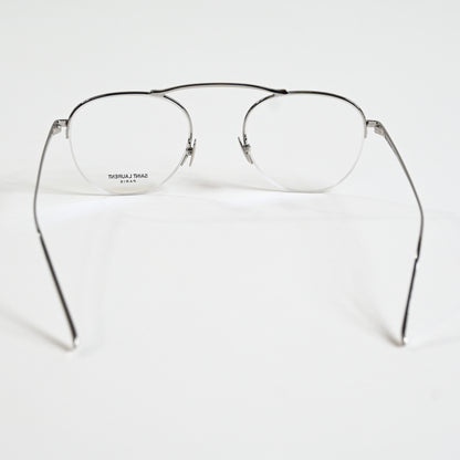 Yves Saint Laurent SL-576O 001 Unisex Authentic Eyeglasses Clear Silver 51 - New