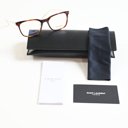 Yves Saint Laurent SL-578O 002 Womens Authentic Eyeglasses Havana/Gold, 48 - New
