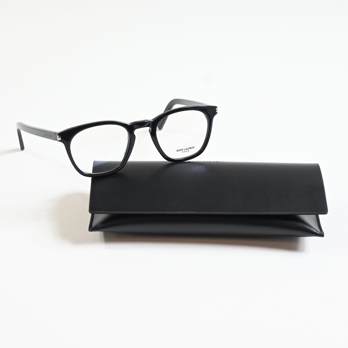 Yves Saint Laurent SL-28O 001 Unisex Authentic Eyeglasses Black, 50mm - New