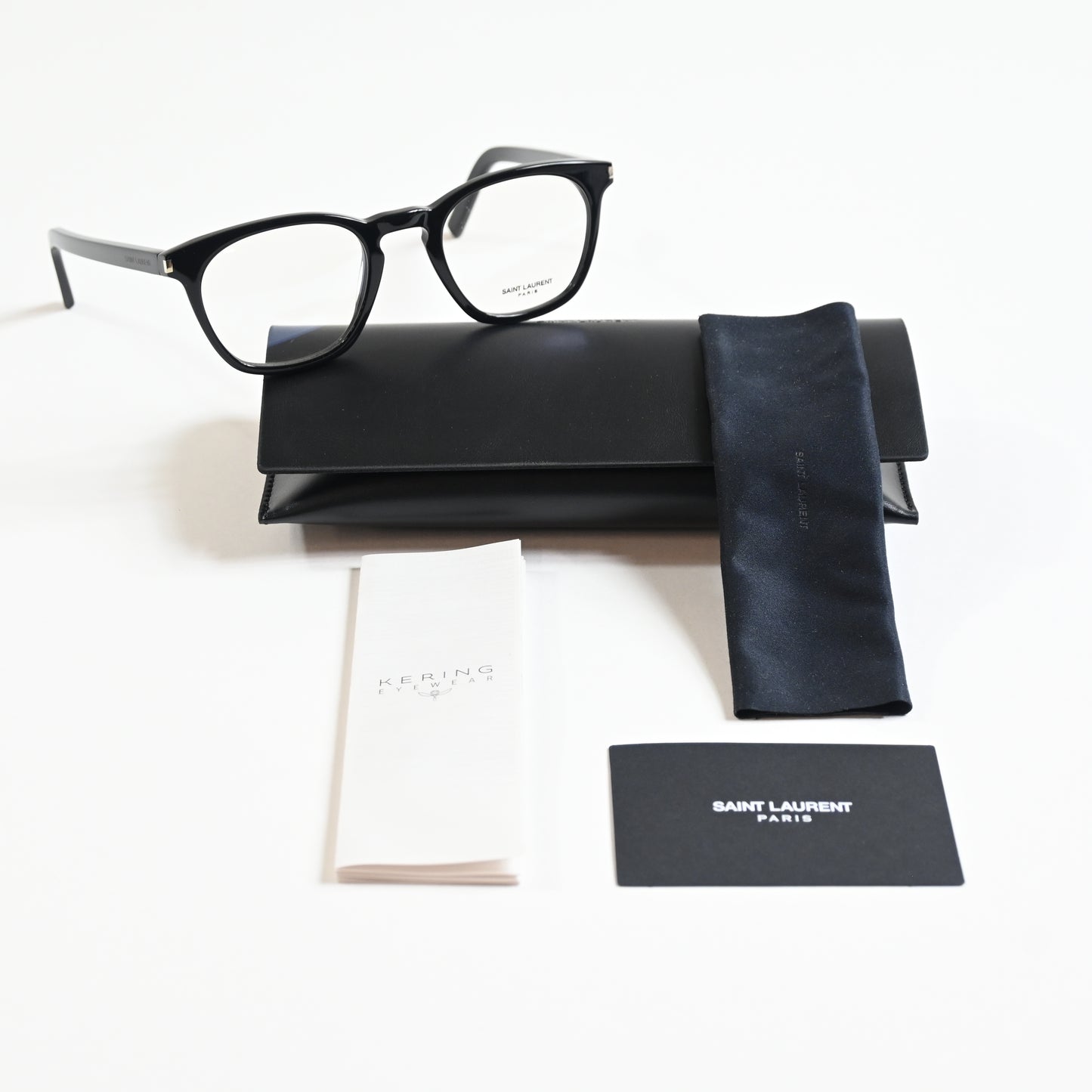 Yves Saint Laurent SL-28O 001 Unisex Authentic Eyeglasses Black, 50mm - New