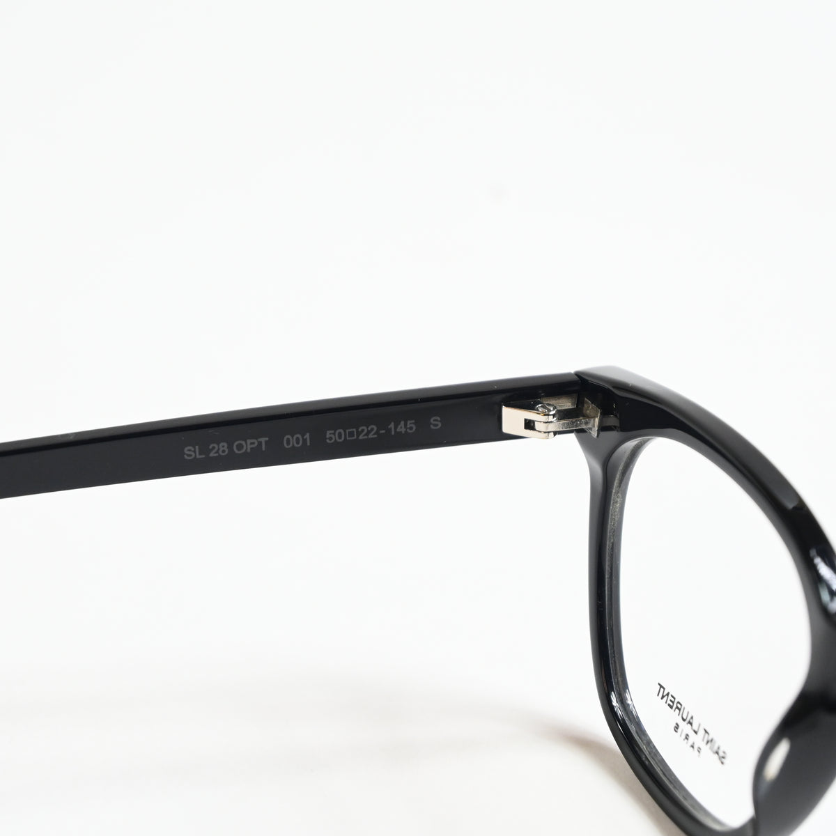 Yves Saint Laurent SL-28O 001 Unisex Authentic Eyeglasses Black, 50mm - New