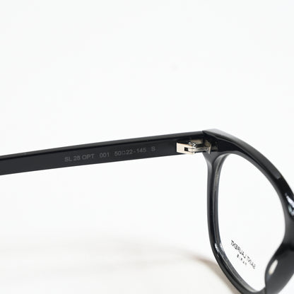 Yves Saint Laurent SL-28O 001 Unisex Authentic Eyeglasses Black, 50mm - New