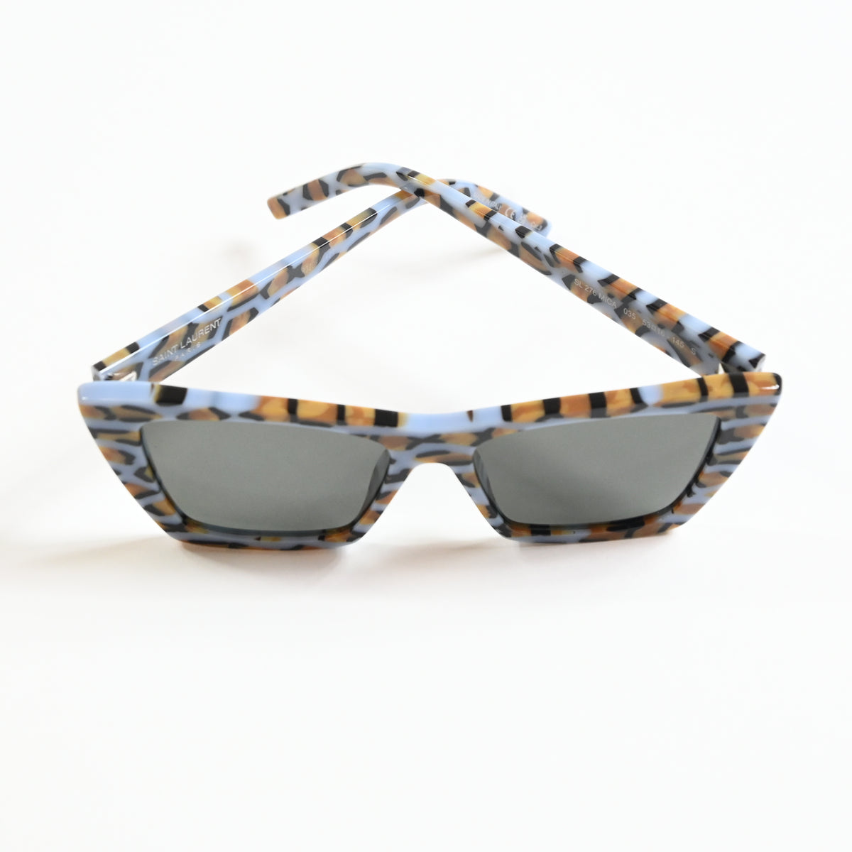Yves Saint Laurent SL-276S-MICA 035 Womens Authentic Sunglasses Havana, 53 - New