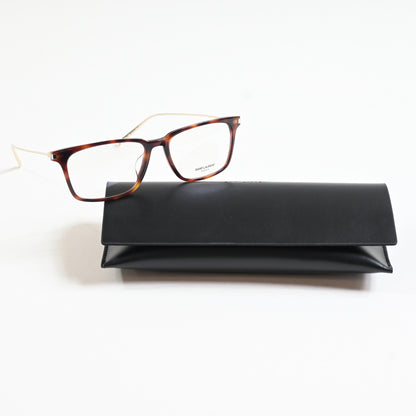 Yves Saint Laurent SL-625O 002 Mens Authentic Eyeglasses Havana/Gold, 55mm - New