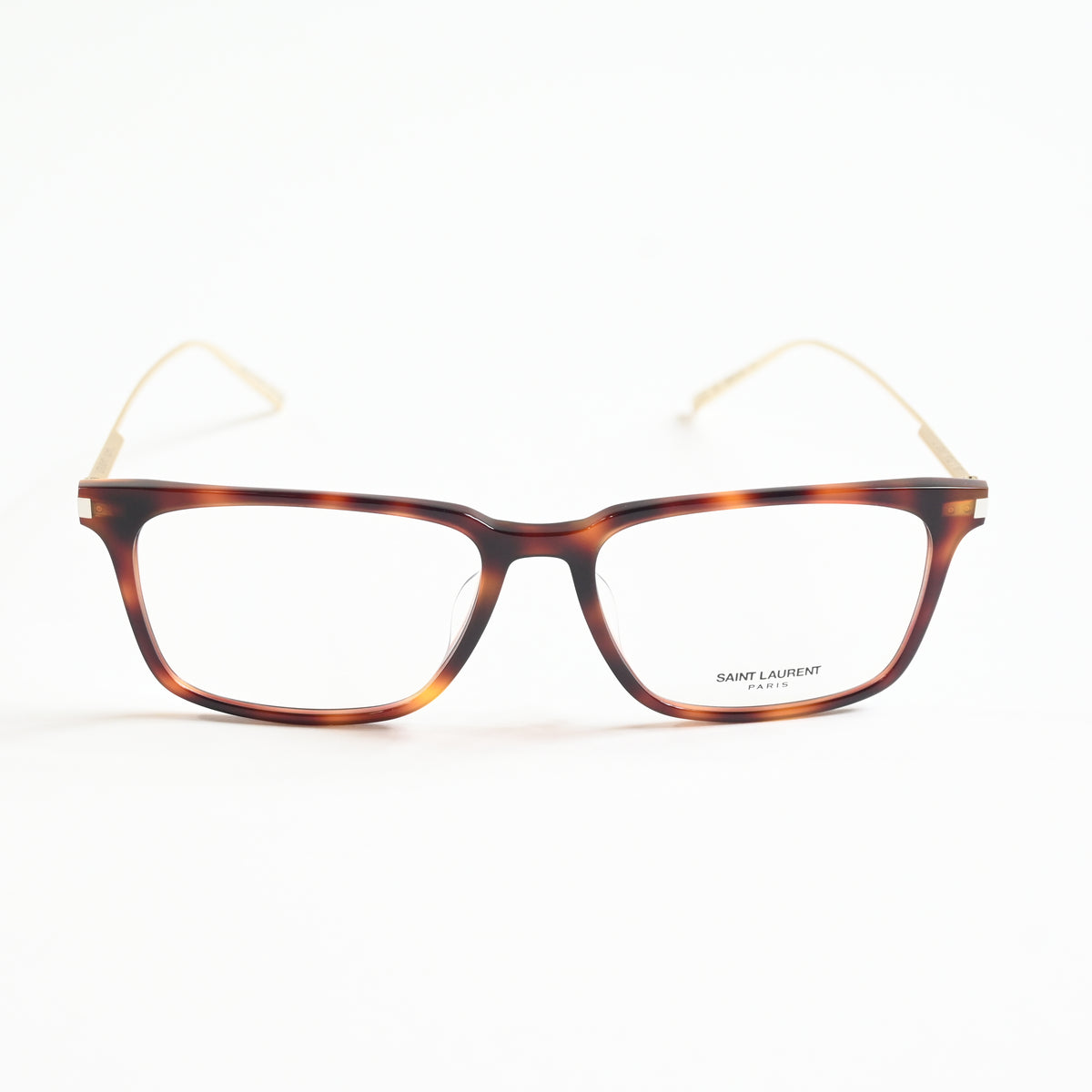 Yves Saint Laurent SL-625O 002 Mens Authentic Eyeglasses Havana/Gold, 55mm - New