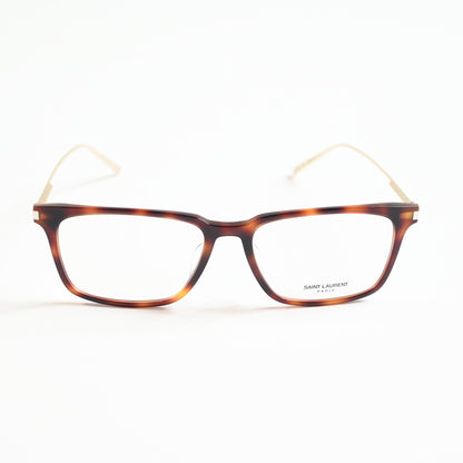 Yves Saint Laurent SL-625O 002 Mens Authentic Eyeglasses Havana/Gold, 55mm - New