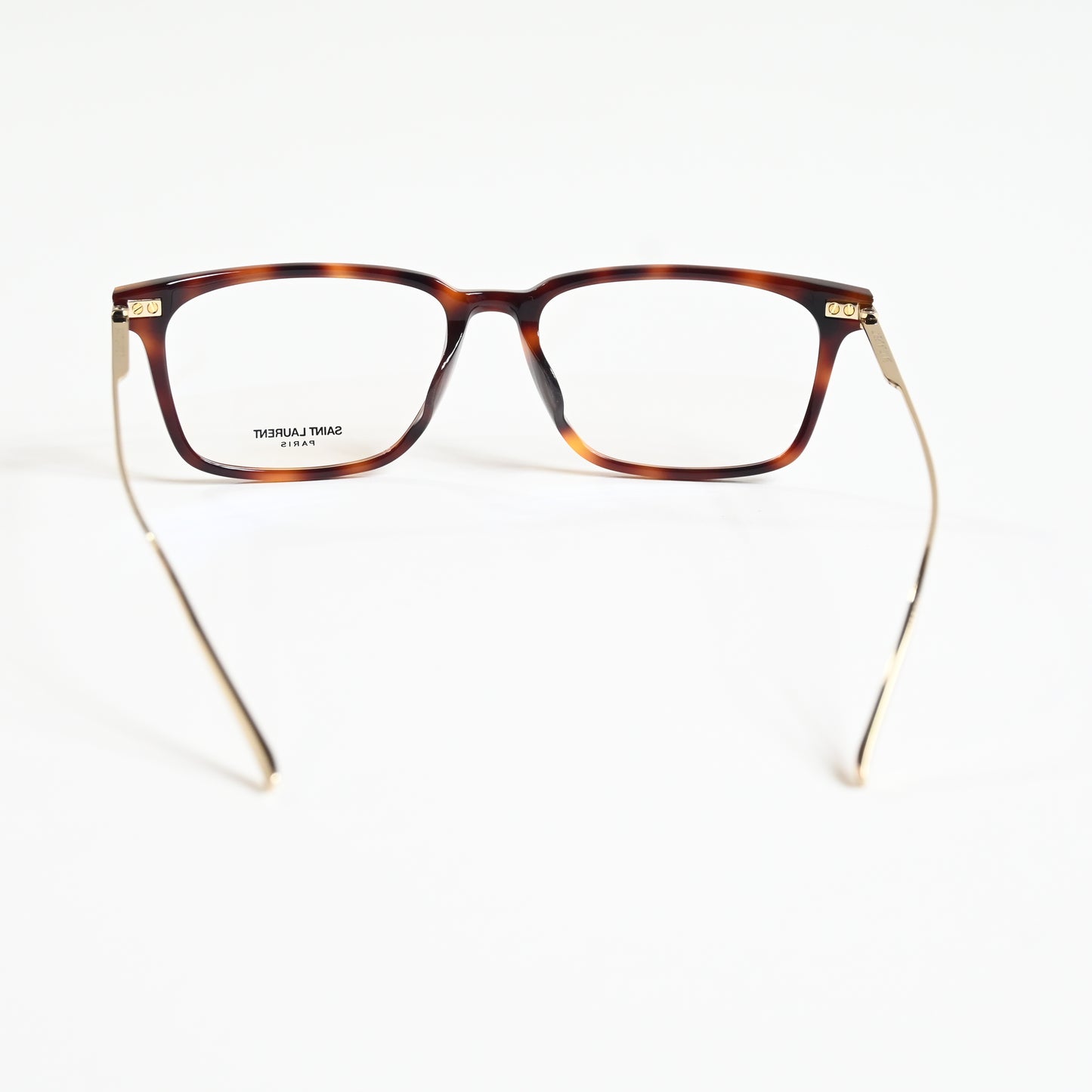 Yves Saint Laurent SL-625O 002 Mens Authentic Eyeglasses Havana/Gold, 55mm - New