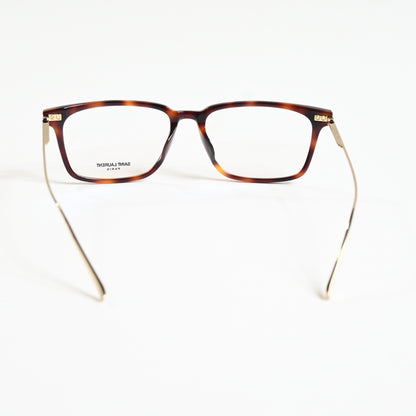 Yves Saint Laurent SL-625O 002 Mens Authentic Eyeglasses Havana/Gold, 55mm - New