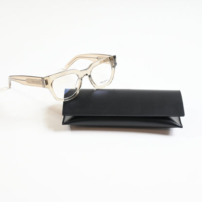 Yves Saint Laurent SL-661O 003 Unisex Authentic Eyeglasses Clear Beige, 50 - New