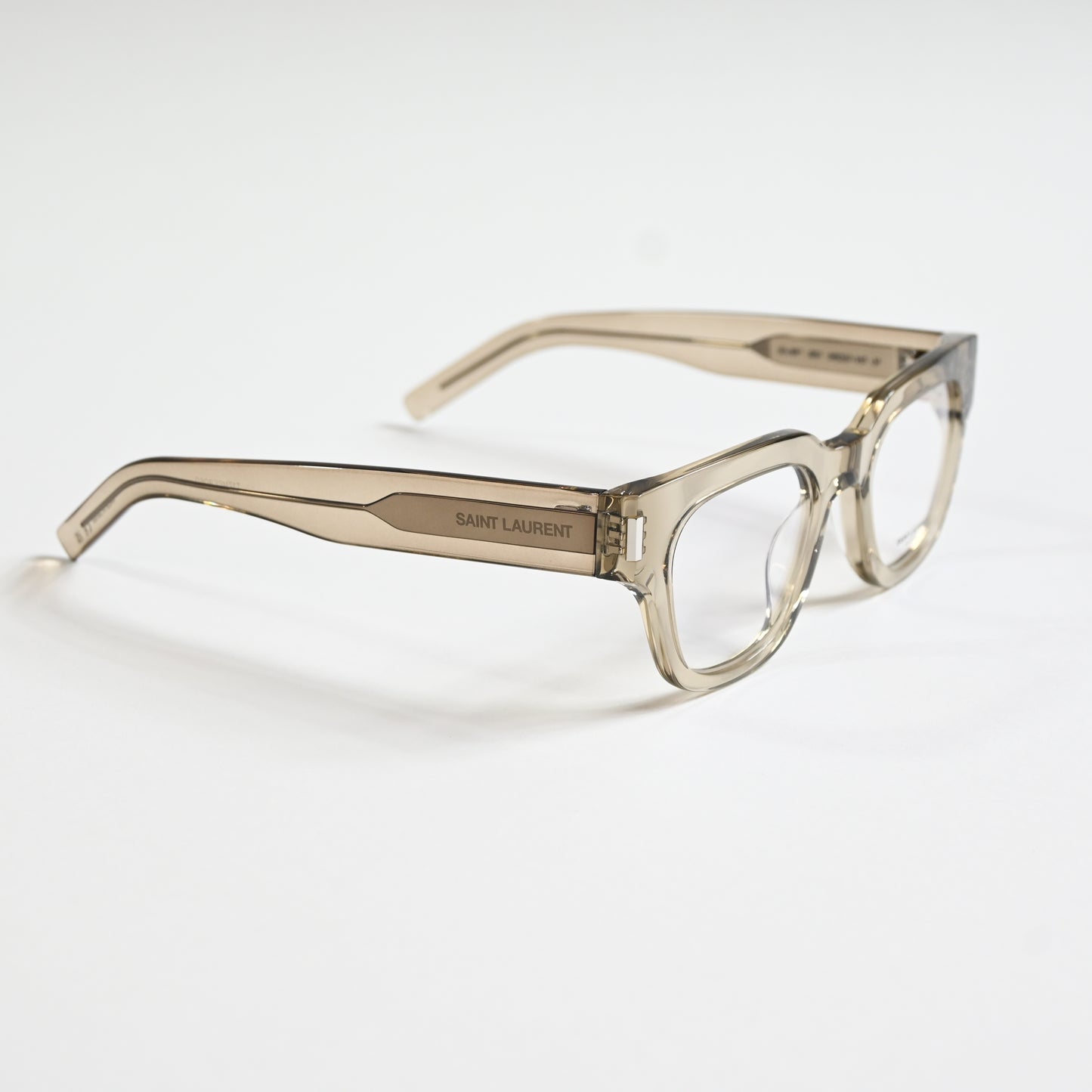 Yves Saint Laurent SL-661O 003 Unisex Authentic Eyeglasses Clear Beige, 50 - New
