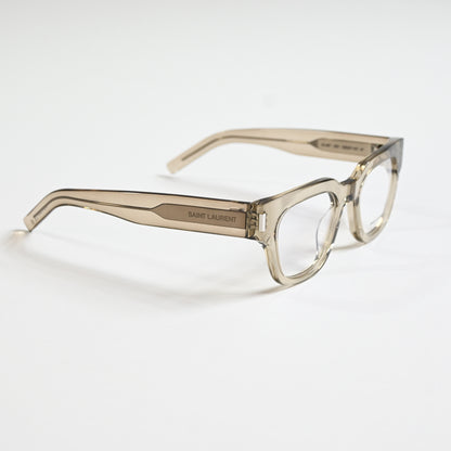 Yves Saint Laurent SL-661O 003 Unisex Authentic Eyeglasses Clear Beige, 50 - New