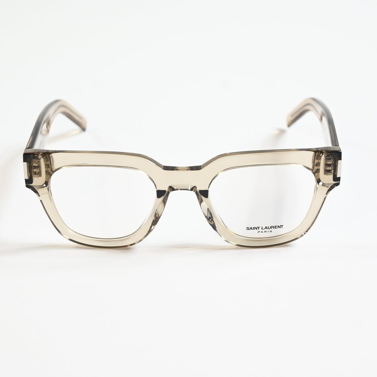 Yves Saint Laurent SL-661O 003 Unisex Authentic Eyeglasses Clear Beige, 50 - New