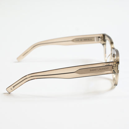 Yves Saint Laurent SL-661O 003 Unisex Authentic Eyeglasses Clear Beige, 50 - New