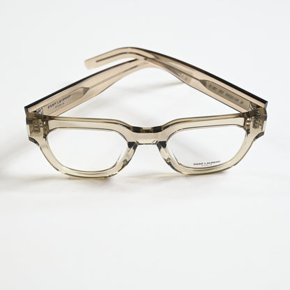 Yves Saint Laurent SL-661O 003 Unisex Authentic Eyeglasses Clear Beige, 50 - New