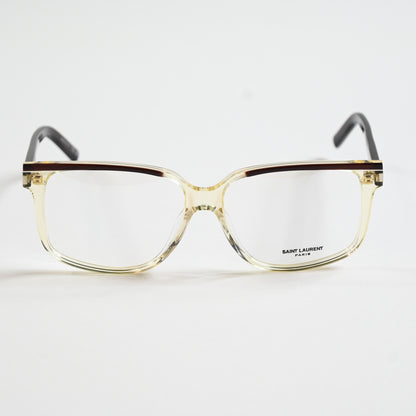Yves Saint Laurent SL-599O 004 Mens Authentic Eyeglasses Yellow/Brown, 58 - New