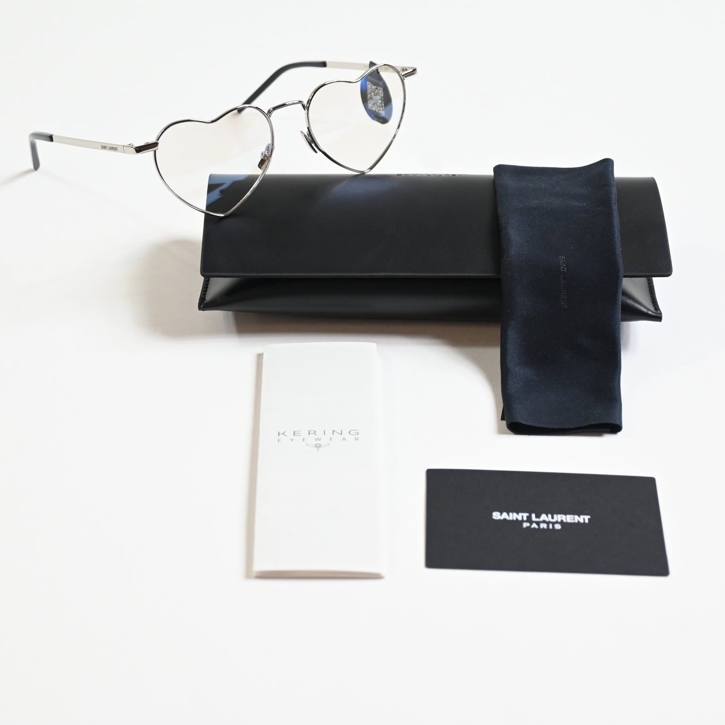 Yves Saint Laurent SL-301S-LOULOU 013 Unisex Authentic Eyeglasses Silver, 52 New