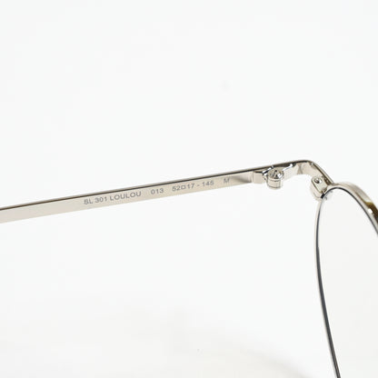 Yves Saint Laurent SL-301S-LOULOU 013 Unisex Authentic Eyeglasses Silver, 52 New