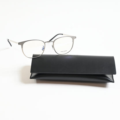 Yves Saint Laurent SL-584O 003 Mens Authentic Eyeglasses Clear Silver, 51 - New