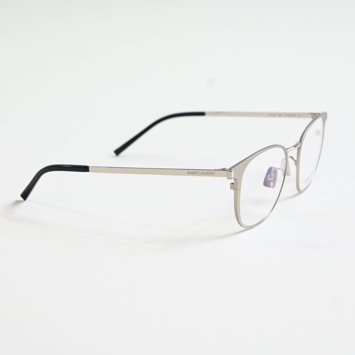 Yves Saint Laurent SL-584O 003 Mens Authentic Eyeglasses Clear Silver, 51 - New