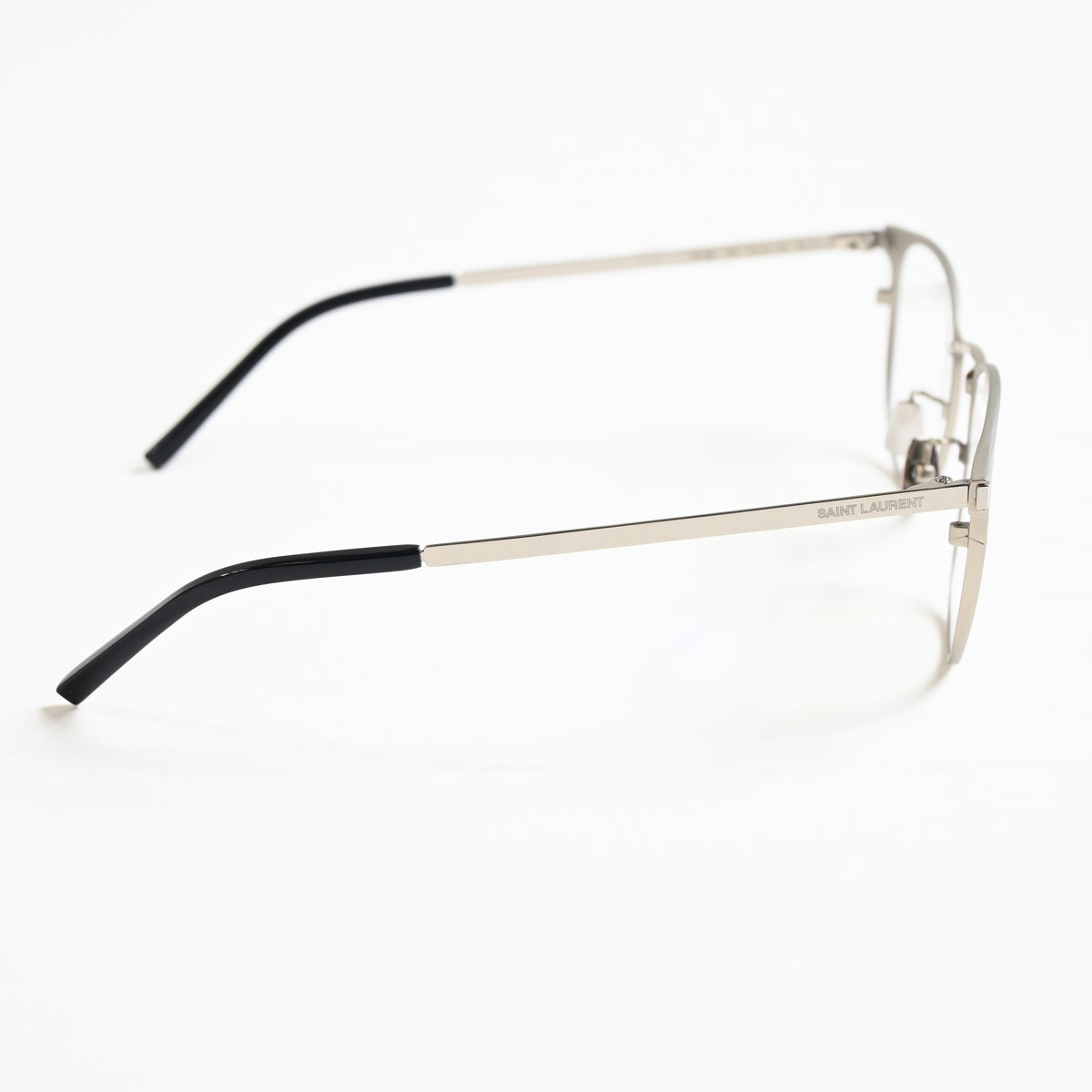 Yves Saint Laurent SL-584O 003 Mens Authentic Eyeglasses Clear Silver, 51 - New