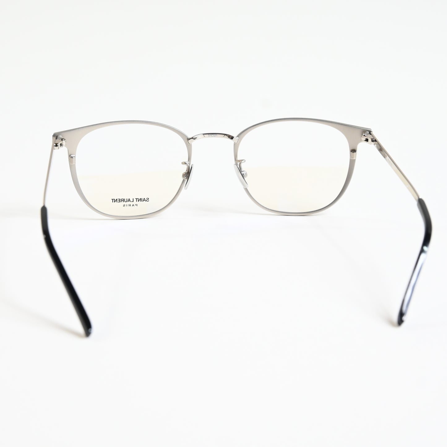 Yves Saint Laurent SL-584O 003 Mens Authentic Eyeglasses Clear Silver, 51 - New
