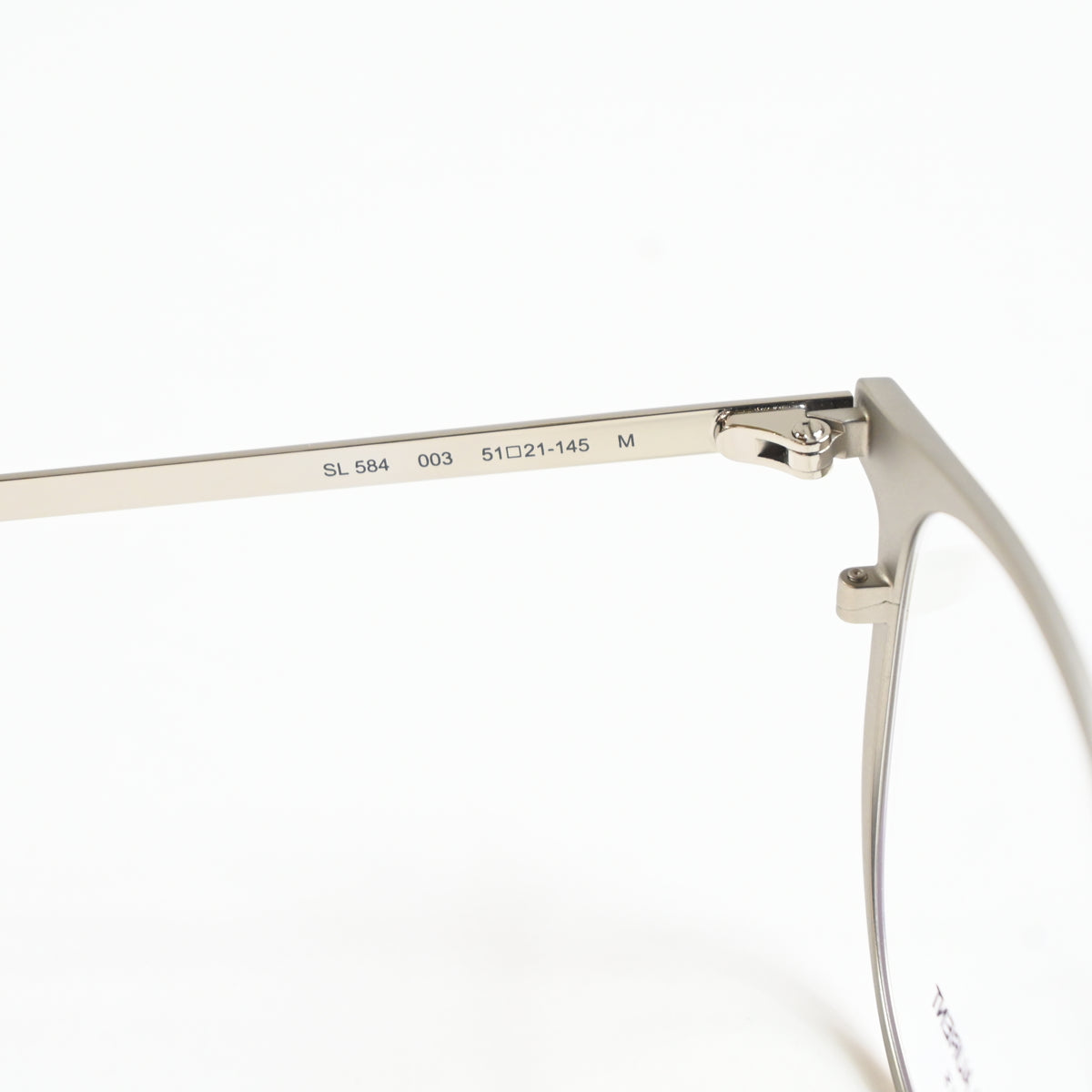 Yves Saint Laurent SL-584O 003 Mens Authentic Eyeglasses Clear Silver, 51 - New