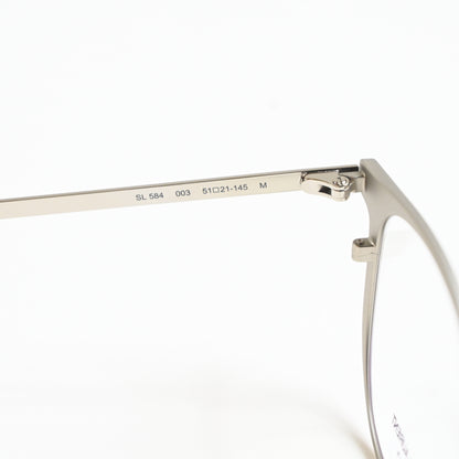 Yves Saint Laurent SL-584O 003 Mens Authentic Eyeglasses Clear Silver, 51 - New