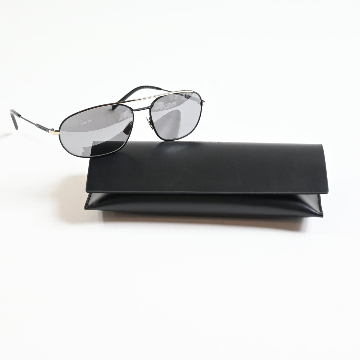 Yves Saint Laurent SL-561S 003 Mens Authentic Sunglasses Black/Silver, 61 - New