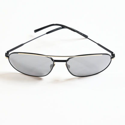 Yves Saint Laurent SL-561S 003 Mens Authentic Sunglasses Black/Silver, 61 - New