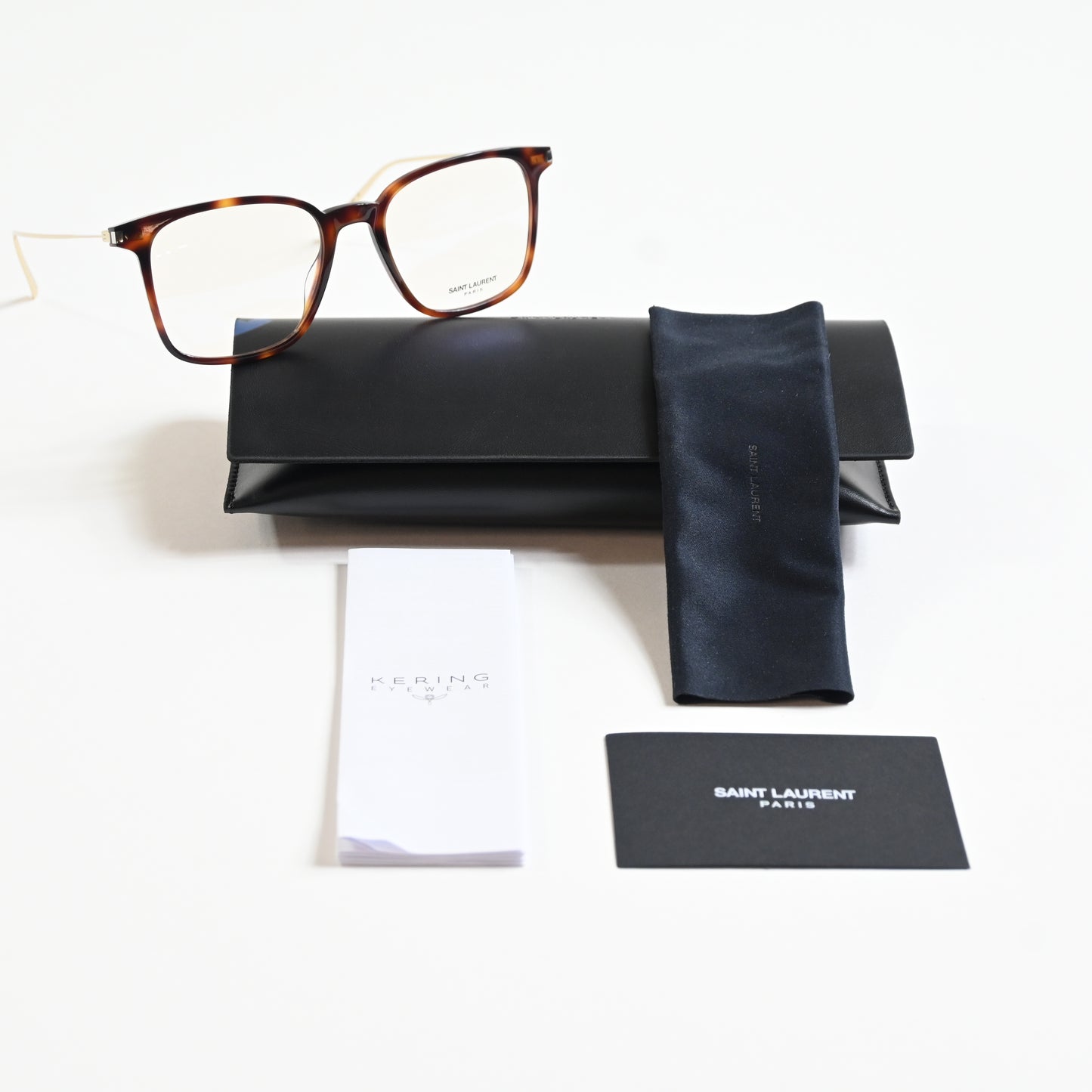 Yves Saint Laurent SL-577O 002 Womens Authentic Eyeglasses Havana/Gold, 51 - New