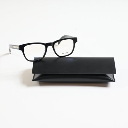 Yves Saint Laurent SL-664O 001 Mens Authentic Eyeglasses Black/Silver, 52 - New