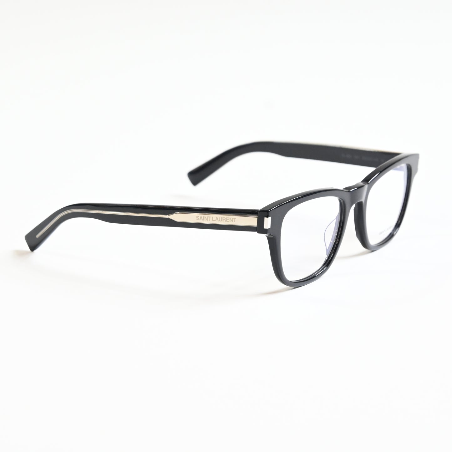 Yves Saint Laurent SL-664O 001 Mens Authentic Eyeglasses Black/Silver, 52 - New