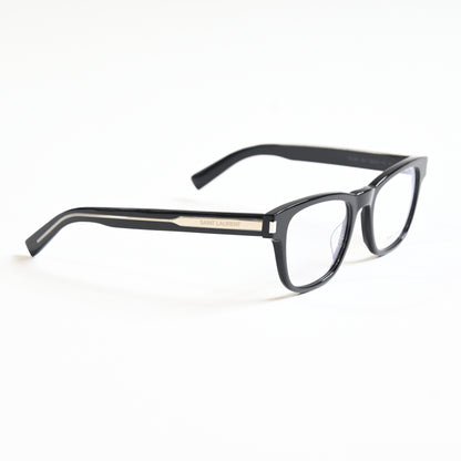 Yves Saint Laurent SL-664O 001 Mens Authentic Eyeglasses Black/Silver, 52 - New