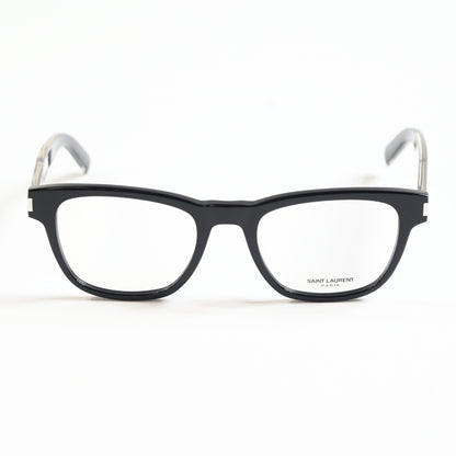 Yves Saint Laurent SL-664O 001 Mens Authentic Eyeglasses Black/Silver, 52 - New