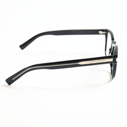 Yves Saint Laurent SL-664O 001 Mens Authentic Eyeglasses Black/Silver, 52 - New