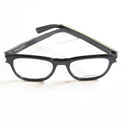 Yves Saint Laurent SL-664O 001 Mens Authentic Eyeglasses Black/Silver, 52 - New