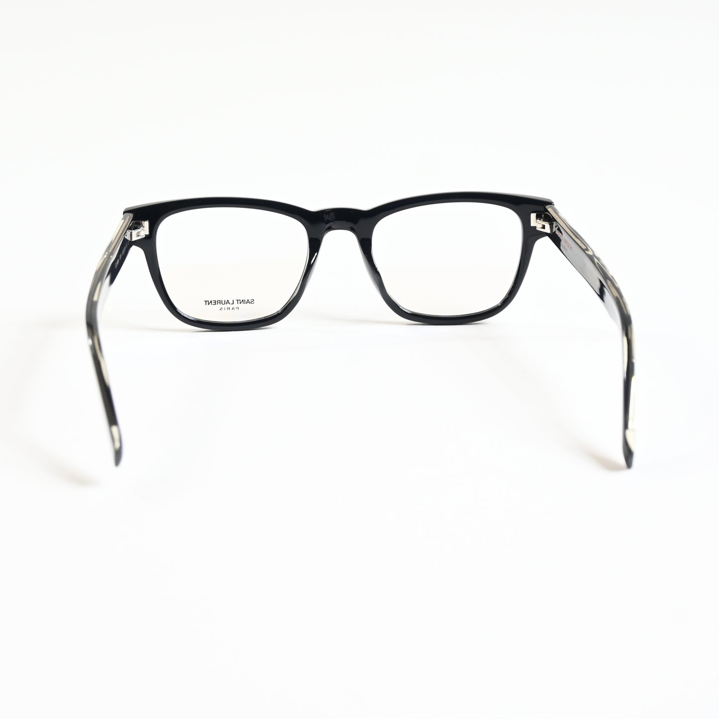 Yves Saint Laurent SL-664O 001 Mens Authentic Eyeglasses Black/Silver, 52 - New