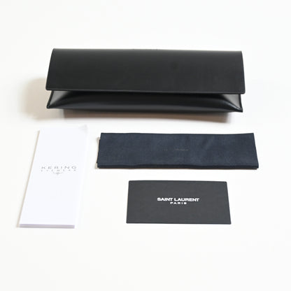 Yves Saint Laurent SL-664O 001 Mens Authentic Eyeglasses Black/Silver, 52 - New