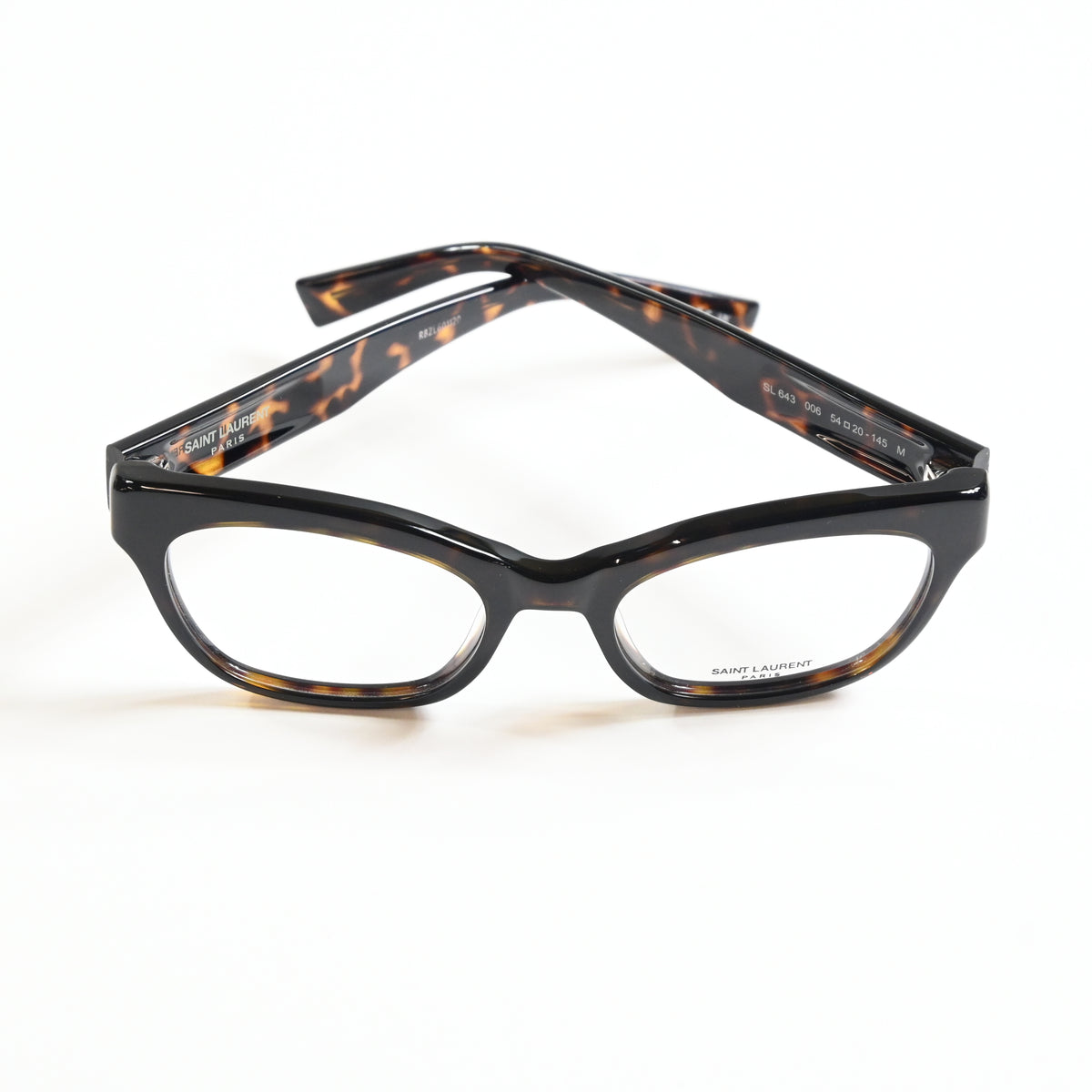Yves Saint Laurent SL-643O 006 Womens Authentic Eyeglasses Havana, 54mm - New