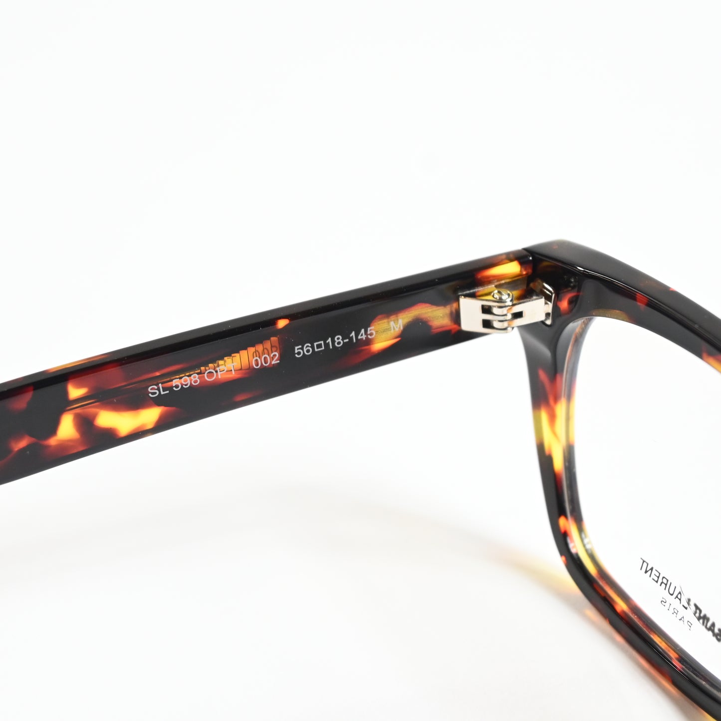 Yves Saint Laurent SL-598O 002 Unisex Authentic Eyeglasses Havana, 56mm - New