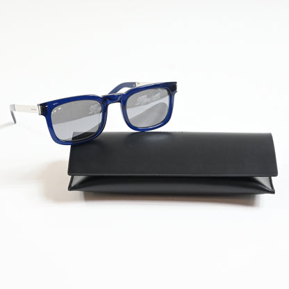 Yves Saint Laurent SL-581S 006 Unisex Authentic Sunglasses Blue/Silver, 51 - New