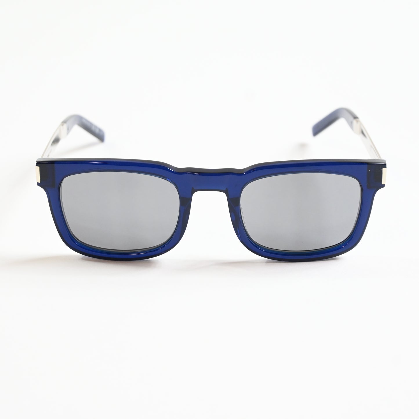 Yves Saint Laurent SL-581S 006 Unisex Authentic Sunglasses Blue/Silver, 51 - New