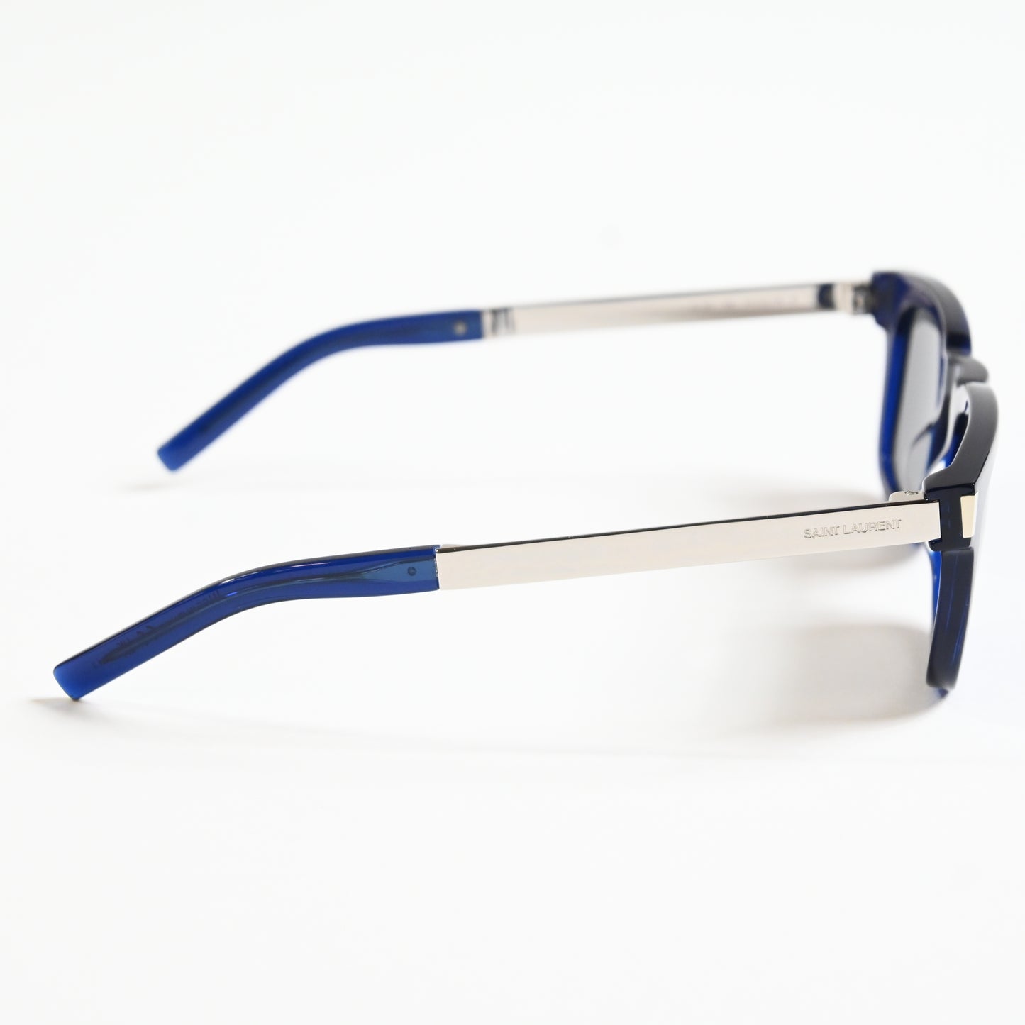 Yves Saint Laurent SL-581S 006 Unisex Authentic Sunglasses Blue/Silver, 51 - New