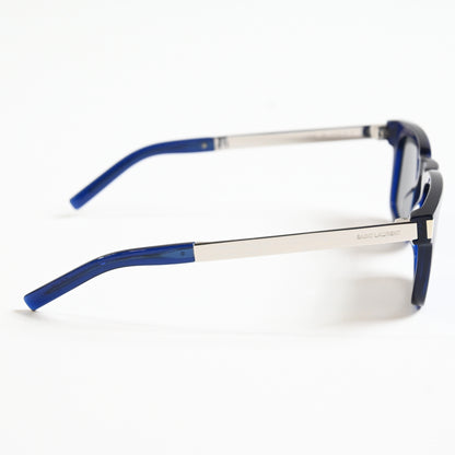 Yves Saint Laurent SL-581S 006 Unisex Authentic Sunglasses Blue/Silver, 51 - New